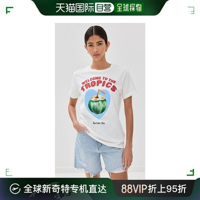 香港直邮潮奢 FARM RIO 女士 Welcome To Tropics T恤 FARMR30886