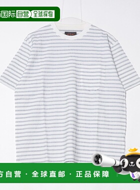 1h可退 日本直邮BEAMS PLUS 男士全棉立体纹绣口袋T恤 3804010715