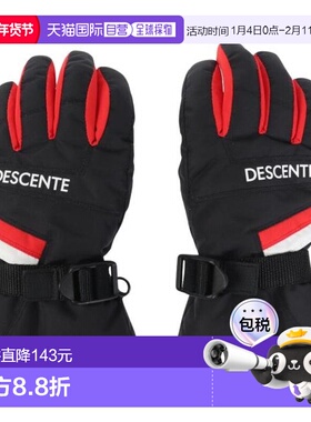 日本直邮Descente 青少年男款手套 DWDWJD01X [Jr] 黑色