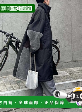 日本直邮CIAOPANIC TYPY 男女同款中棉拼接设计宽松大衣 TYZ10423