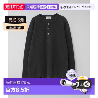 日本直邮 RNA-N 女装 宽松版型 接结亨利衫 半拉【付后1h可退】