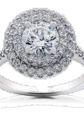 自营 pompeii31 5/8 克拉双光环钻石环保实验室制造订婚戒指 14k