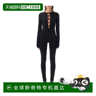 lorenzo 自營(yíng) serafini黑色V領(lǐng)連身褲 philosophy 美國(guó)奧萊直
