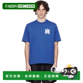 香港直邮AMIRI T恤 男士 1h可退 Logo 蓝色 Core AMJYTE1074B
