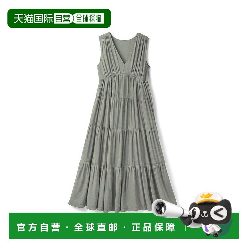 日本直邮日潮 GRL 带蝴蝶结的V领无袖层叠裙连衣裙 k8975a裙子,女装/女士精品,连衣裙,淘宝优惠券,粉丝福利购,淘宝优惠卷