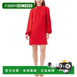 自营Trina Turk Kanai Dress Women's Red Keyhole Back Balloon