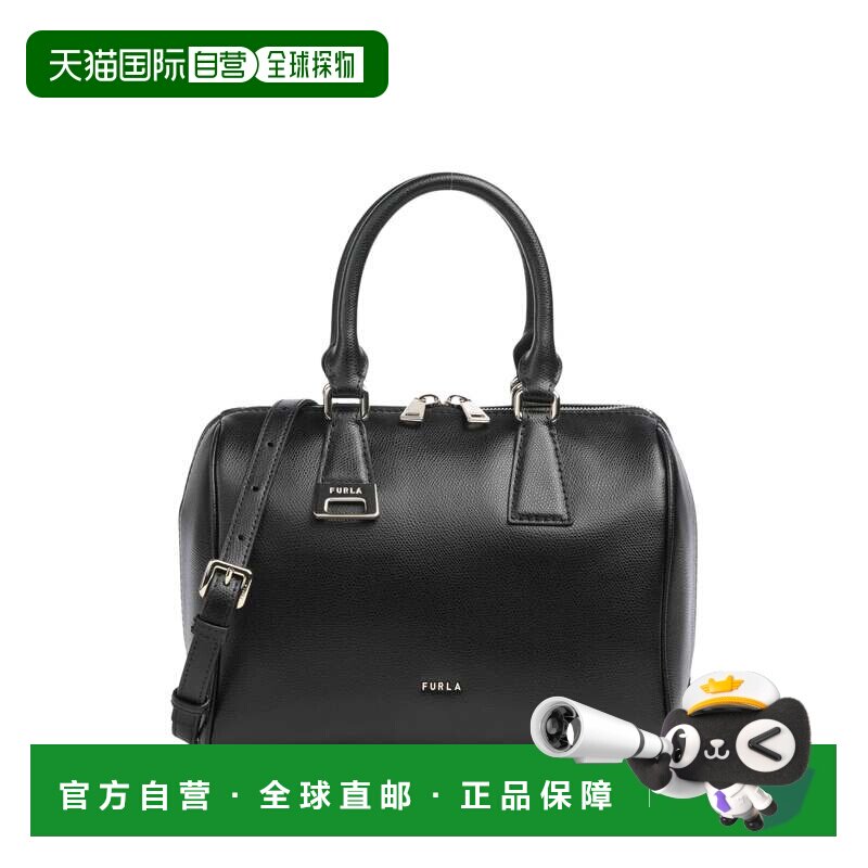 美国直邮自营furla长方形黑色单肩包，金色配件-黑色 美国奥莱直