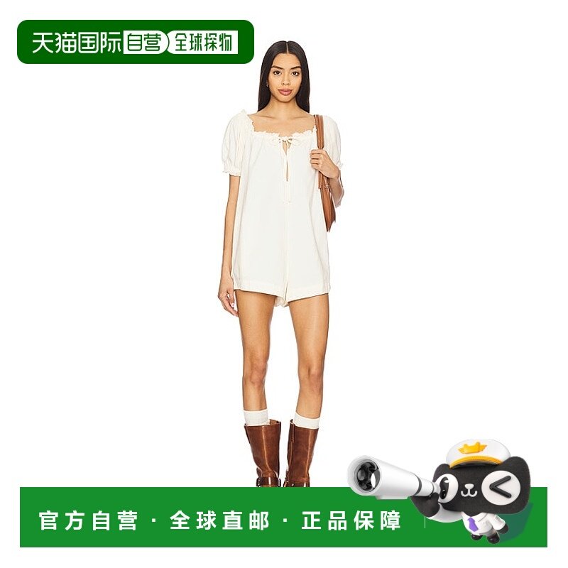 1h可退 香港直邮潮奢 Free People 自由人 女士 雏菊牛仔洋娃娃连