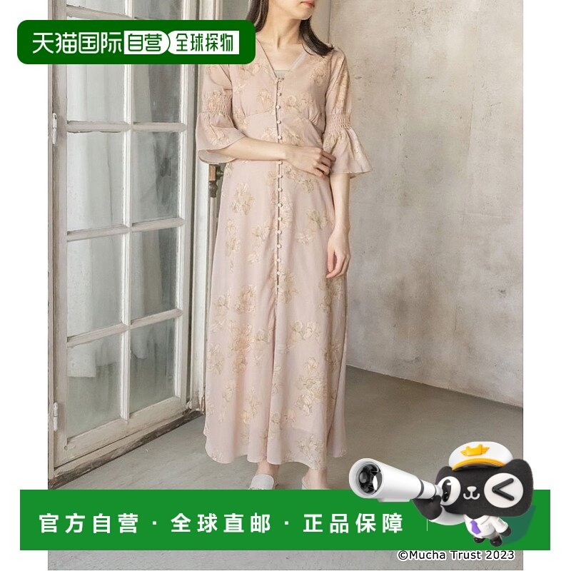 日本直邮RANDA 花卉印花连衣裙高跟鞋