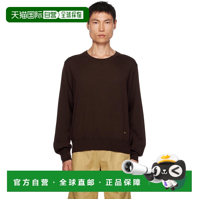 1h可退 【美国直邮】RECTORecto|棕色标志性毛衣针织羊毛衫