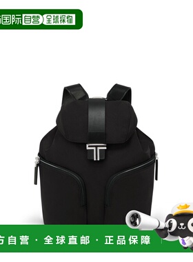 自营欧洲直邮Tumi途明 Journey男士黑色尼龙拉链开合双肩包