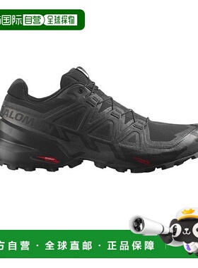 自营欧洲直邮SALOMON 23新款SPEED C6系列男士黑色纺织越野运动鞋