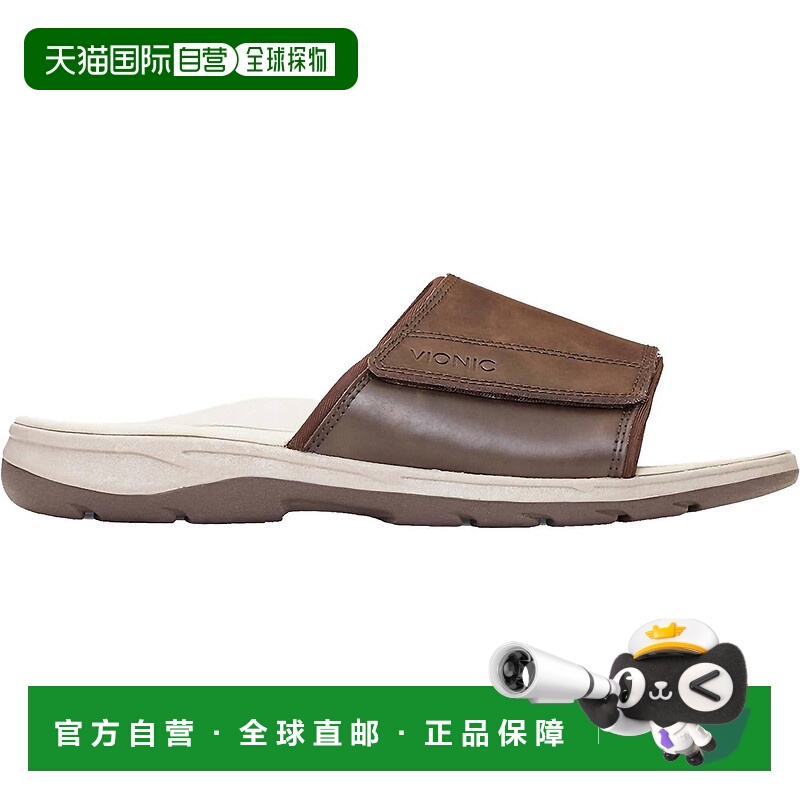 自营vionic男式Stanley Velcro滑扣棕色 美国奥莱直发