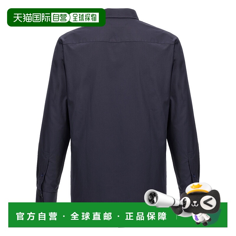 1h可退 香港直邮BURBERRY 男士衬衫 8105133INDIGO SS2025 蓝色