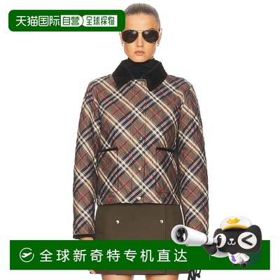 1h可退 香港直邮Burberry 巴宝莉 女士 短款绗缝夹克 8110384