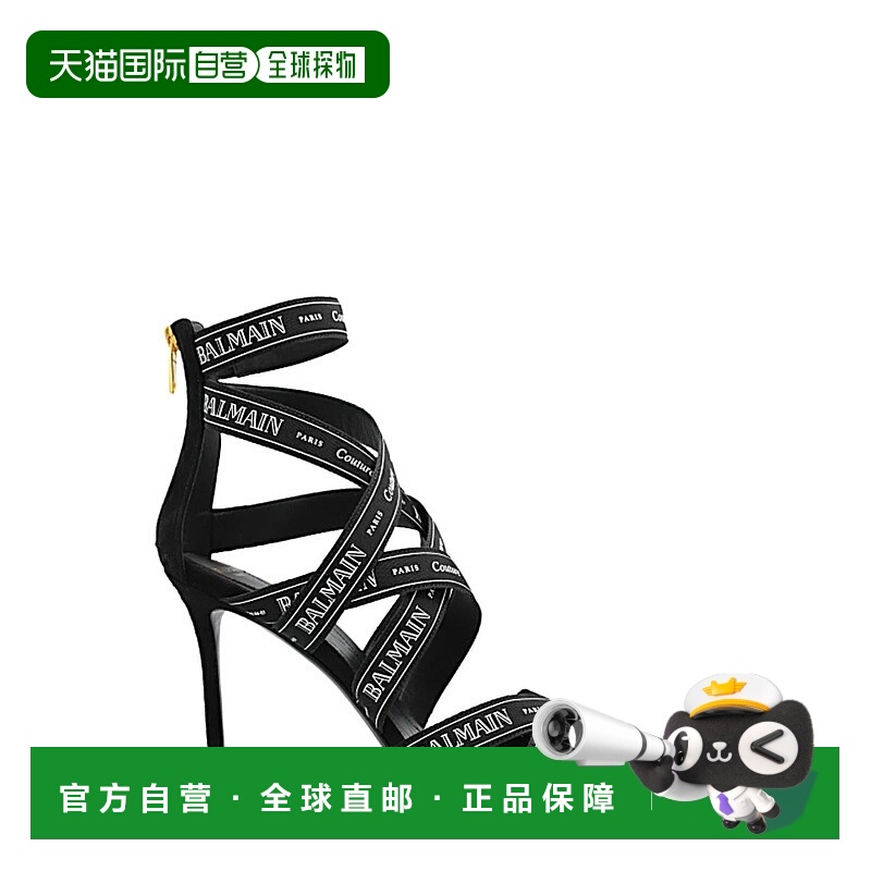 1h可退 香港直邮BALMAIN 女士高跟鞋 EN1UH092NERO SS2025 黑色 B