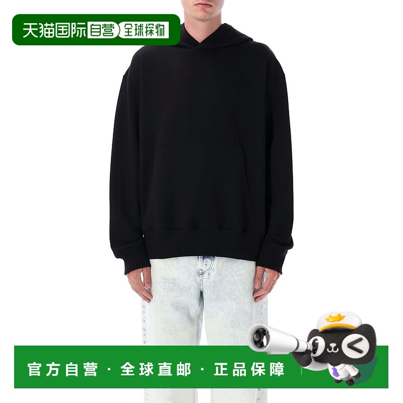 香港直邮Diesel 迪赛 男士 S-Macs-Hood-Megoval-D 黑色连帽衫 A1