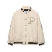 292230152ISOOO 饰飞行员夹克 Prada 拼接装