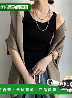 1h可退 日本直邮DouDou 女士基础款U领修身背心 DDZ1051406A0040