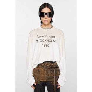 欧洲直邮Acne Studios/艾克妮1996系列字母Logo印花T恤明星同款