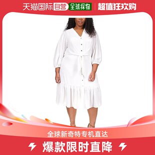 迈克高仕 香港直邮潮奢 Kors 女士加大码 Michael 细条纹打结领中