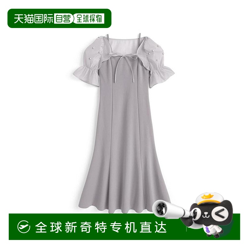 日本直邮日潮 GRL 珍珠短外套×吊带连衣裙套装ask138