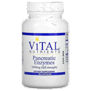 香港直发Vital Nutrients胰酶片胶囊膳食补充500mg90粒