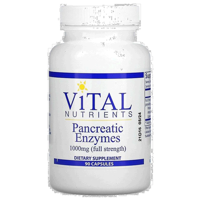 香港直发Vital Nutrients胰酶片胶囊膳食补充500mg90粒