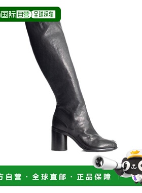 香港直邮Maison Margiela 黑色Tabi分趾高跟长筒靴子 S34WW0057P3