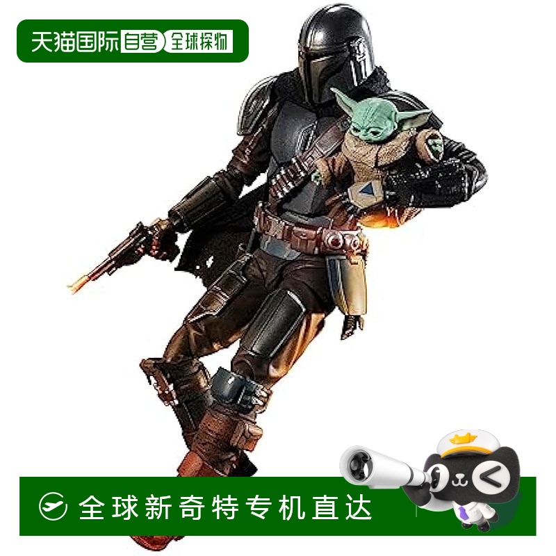 【日本直邮】Bandai万代 手办 星际大战 曼达洛人&格洛古 约150mm