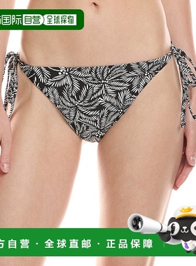 自营 Volcom成为我的正面紧身比基尼底部-黑色 美国奥莱直发