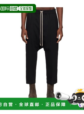 香港直邮RICK OWENS 男士休闲裤 RU01F2381WT09 SS2026 黑色