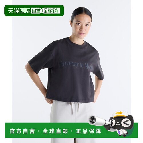 1h可退 日本直邮New Balance 女装 纯棉短袖图形T恤 WT62N048BLK,