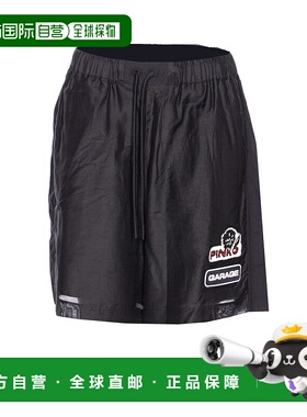 香港直邮PINKO 女士短裤 105243A2M7Z99 SS2025 黑色 松紧腰短裤