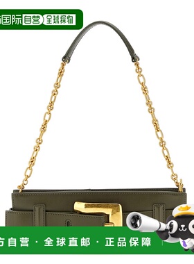 香港直邮BALMAIN 女士单肩包 GN1LB024LSAX7DT SS2026 军绿色