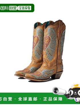 1h可退 【美国直邮】Corral A4235 女靴 时尚舒适牛皮靴子 中小腿