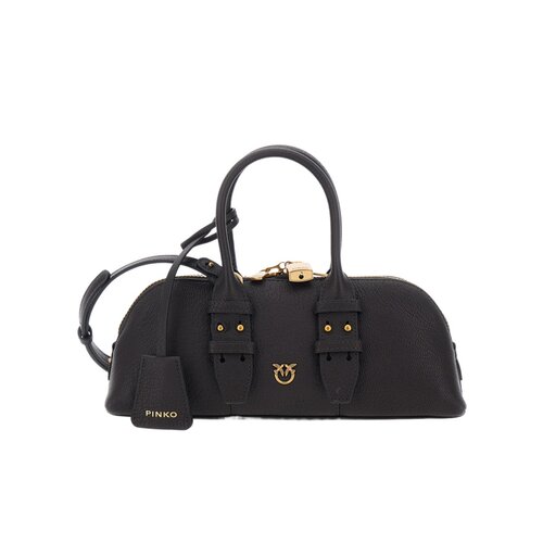 PINKO 女士单肩包 105334A3CXM12Q AW2026 黑色 BOWLING BAG HORI