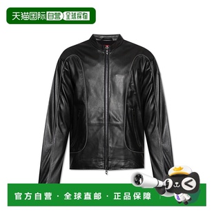 1h可退 欧洲直邮diesel 男士 夹克衫皮衣皮夹克