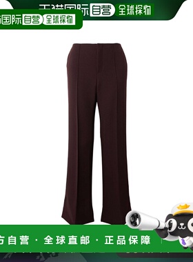 香港直邮CHLOÉ 女士休闲裤 CH24WPA0214326H AW2024 黑色 褶饰休