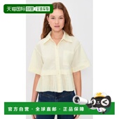 硬质拼块衬衫 1h可退 beige米色 女士 Solene 香港直邮SEA 海洋