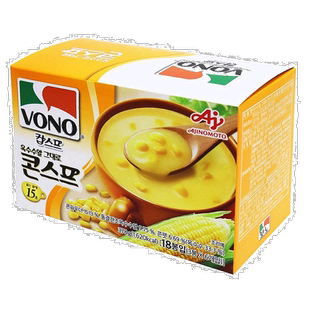 韩国直邮味之素VONO玉米西式浓汤共36袋即食方便早餐冲泡速食汤