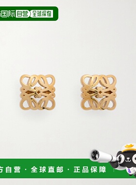 1h可退 香港直邮LOEWE 罗意威 女士 Bombe Anagram 镀金耳环 J821