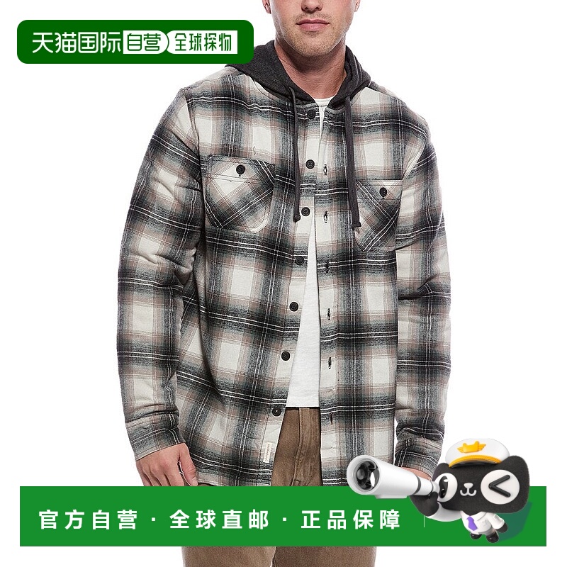 自营WEATHERPROOF VINTAGE Sherpa Lined Hooded Shirt Jacket -