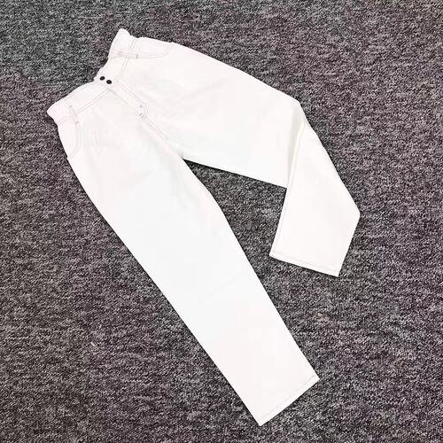 GUCCI 男童长裤 544502XDAGE9061 SS2019 白色 徽标刺绣裤子