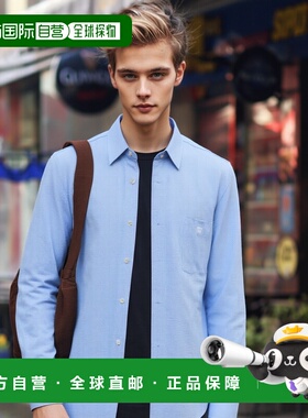 香港直邮CELINE 男士衬衫 2C982170O05CY SS2025 蓝色男装