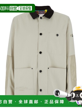 1h可退 香港直邮moncler 男士 GEIKE 浅褐色棉质夹克 K109U1A0001