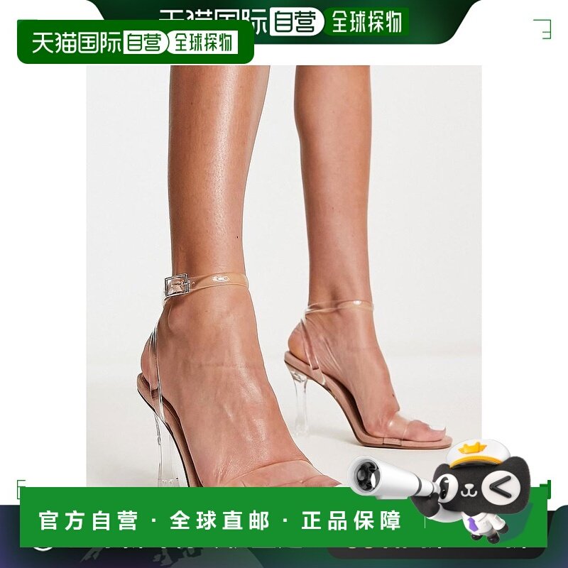 1h可退 香港直邮潮奢 ASOS 女士 Notion barely there 设计高跟凉