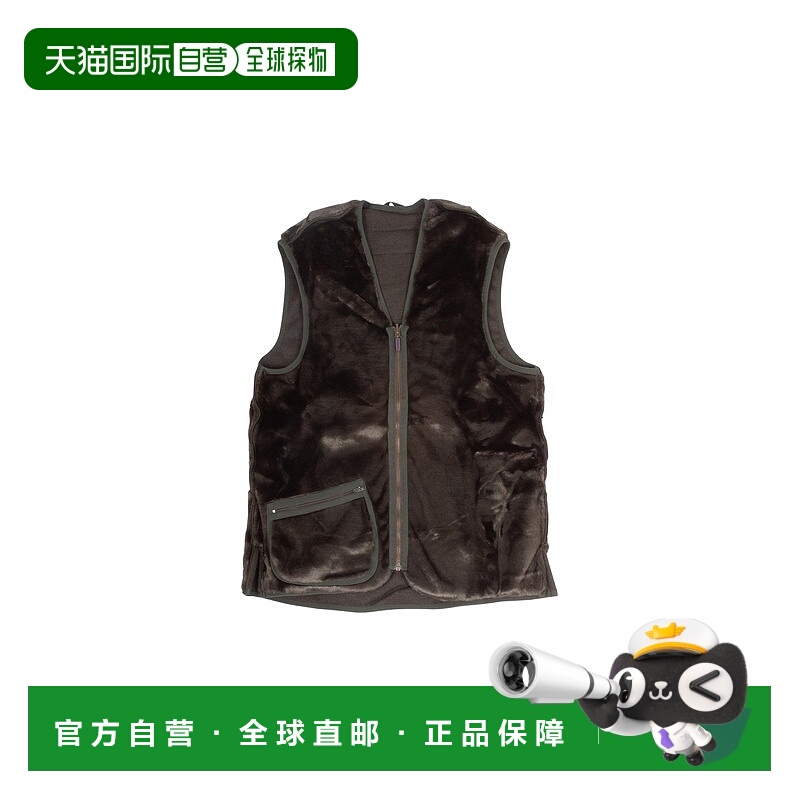 自营欧洲直邮Barbour 男士鼠尾草绿腈纶拉链开合马甲