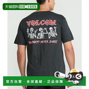 1h可退 日本直邮VOLCOM 男女同款背后印花短袖T恤 A5222500