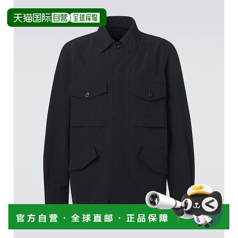 1h可退 香港直邮Burberry 巴宝莉 男士 EKD 军装夹克 black黑色